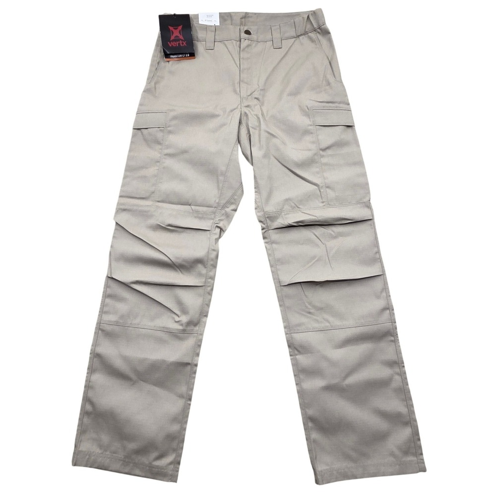 NWT Vertx Phantom LT 2.0 Tactical Pants F1 VTX8001 Khaki Tan Mens 32x32 Ripstop